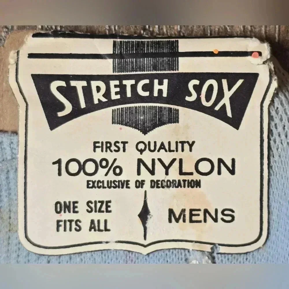 NOS Vintage MCM Men's Nylon Stretch Sox Socks Dead Stock